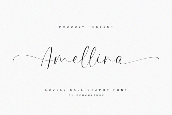 Amellina: A Script Font for Elegant Web Design and Brand Identity