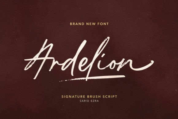 Ardelion: A Script Font for Editorial Design and Branding