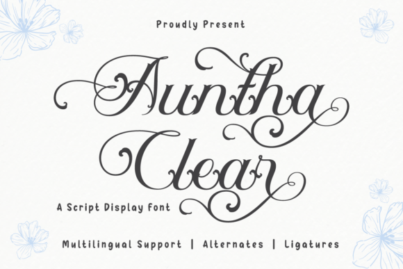 Auntha Clear: The Script Font That Elevates Your Handmade Creations