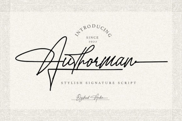 Authorman: A Script Font That Elevates Your Brand’s Visual Identity