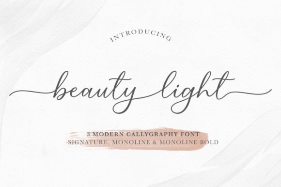Beauty Light: A Script Font for Editorial Design and Branding