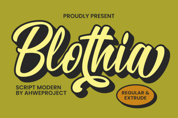 Blothia: A Dynamic Script Font for Creative Branding