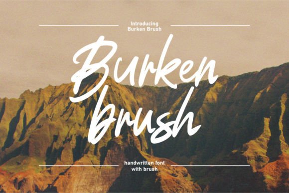 Burken Brush: A Stylish Script Font for Creative Projects