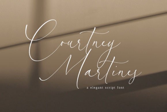 Courtney Martines: A Script Font for Editorial Design and Branding