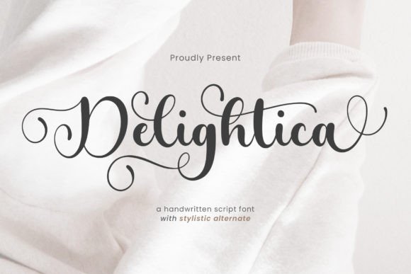 Delightica: A Script Font for Elegant Editorial Design