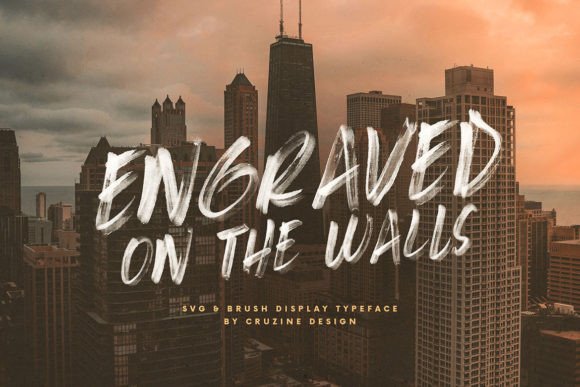 Engraved on the Walls: A Script Font for Creative Makers