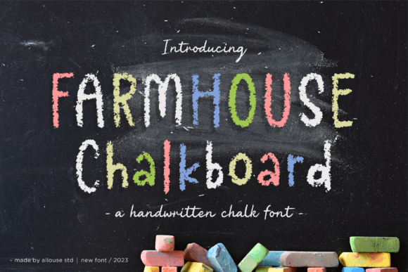 Farmhouse Chalkboard: A Script Font for Editorial Elegance