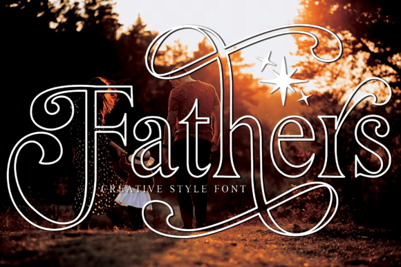 Fathers Outline: A Script Font for Editorial Elegance
