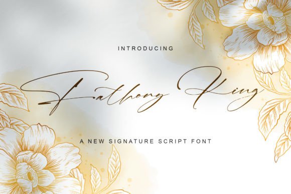Fathony King: The Perfect Font for Elegant Branding and Creative Design
