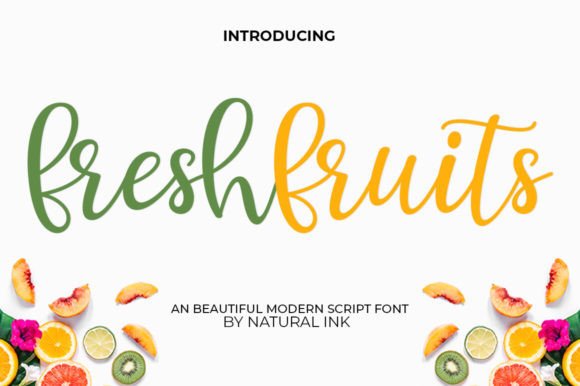 Fresh Fruits: A Script Font for Elegant Digital Branding