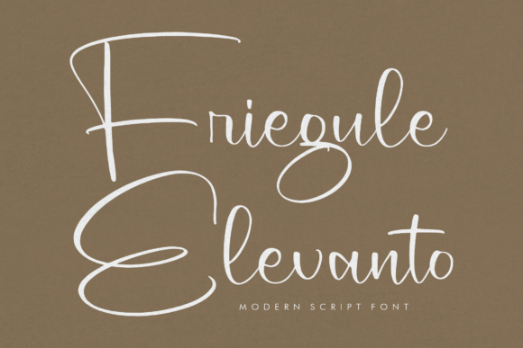 Friegule Elevanto: A Romantic Script Font for Creative Branding