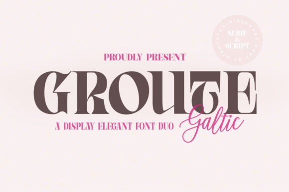 Groute Font for Handmade Creators and Design Enthusiasts