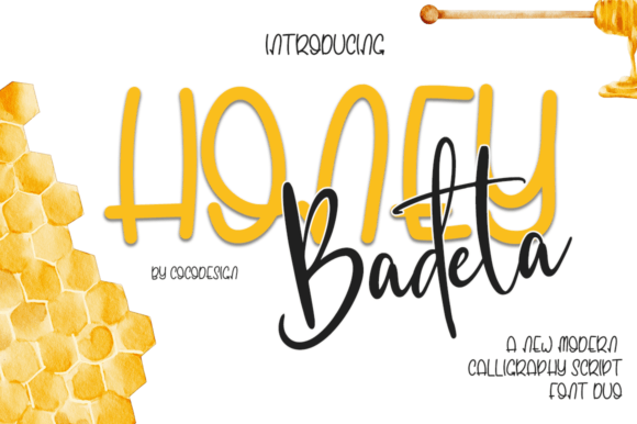 Honey Badeta: A Script Font for Creative Handmade Design