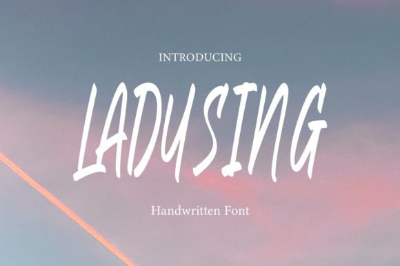 Ladusing: A Script Handwritten Font for Creative Branding