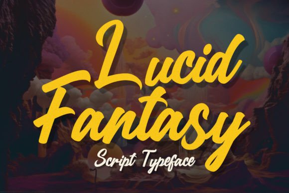 Lucid Fantasy: A Script Font for Dreamlike Editorial Design