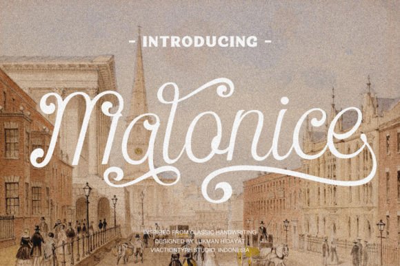 Malonice Script: A Timeless Script Font for Elegant Branding