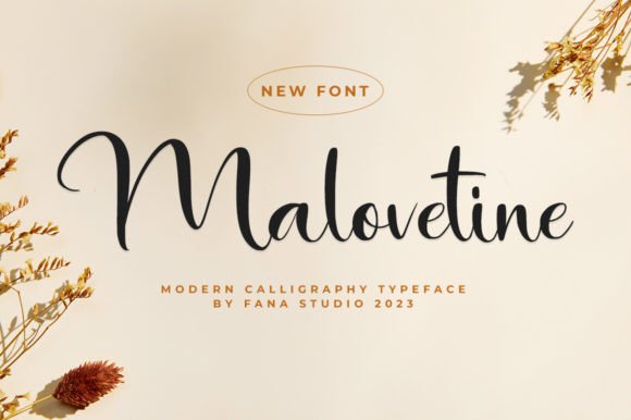 Malovetine: A Script Font for Elegant Editorial Design