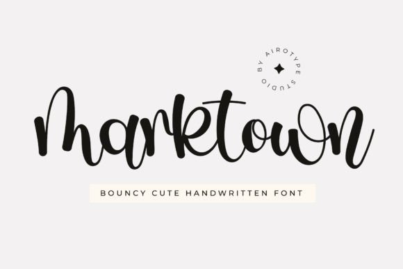 Marktown: A Playful Script Font for Creative Designers