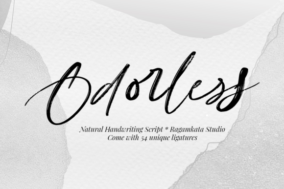 Odorless: A Script Handwritten Font for Editorial Design