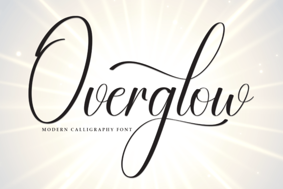 Overglow: A Modern Script Font for Digital Branding and Web Design