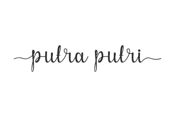 Putra Putri: A Script Font for Editorial Grace and Modern Readability