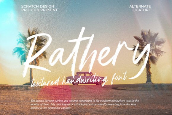 Rathery: The Script Handwritten Font That Elevates Your Brand