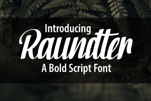 Raundter: A Script Font for Editorial Elegance