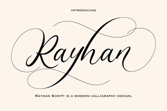Rayhan: A Script Font That Breathes Life Into Your Handmade Creations