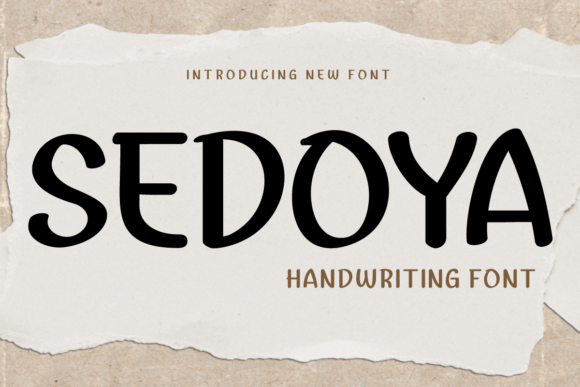 Sedoya Font: A Script Handwritten Typeface for Creative Crafters