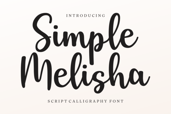 Simple Melisha: A Script Font for Modern Digital Branding