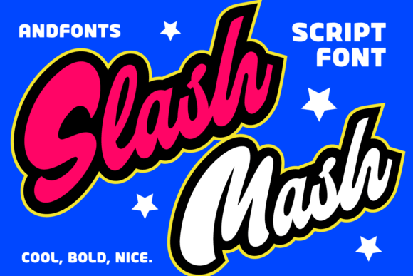 Slash Mash: A Bold Script Font for Creative Branding