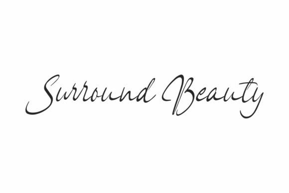 Surround Beauty Font for Creative Branding and Design Projects