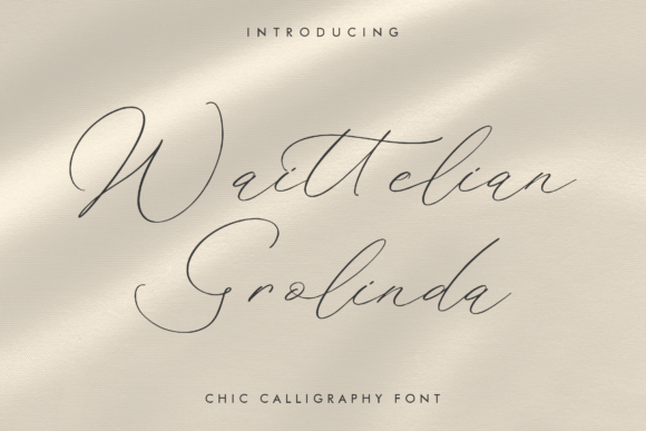Waittelian Grolinda: A Script Font for Handmade Elegance
